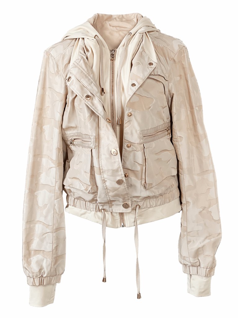 Blanc Noir Lightweight Hooded Jacket Neutral Camo | Size S